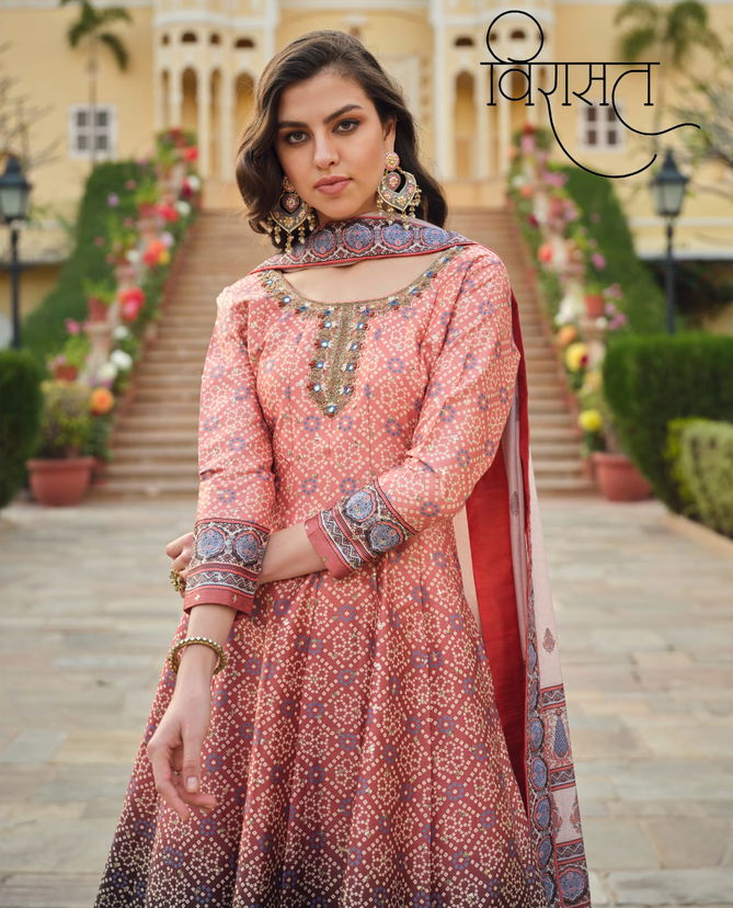 Ratrani By Virasat 5001 To 5004 Wedding Wear Ready Made Gown Wholesalers In Delhi
